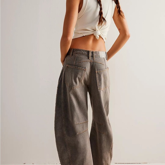 We The Free Good Luck Mid-Rise Barrel Jeans - Picture 2 of 10